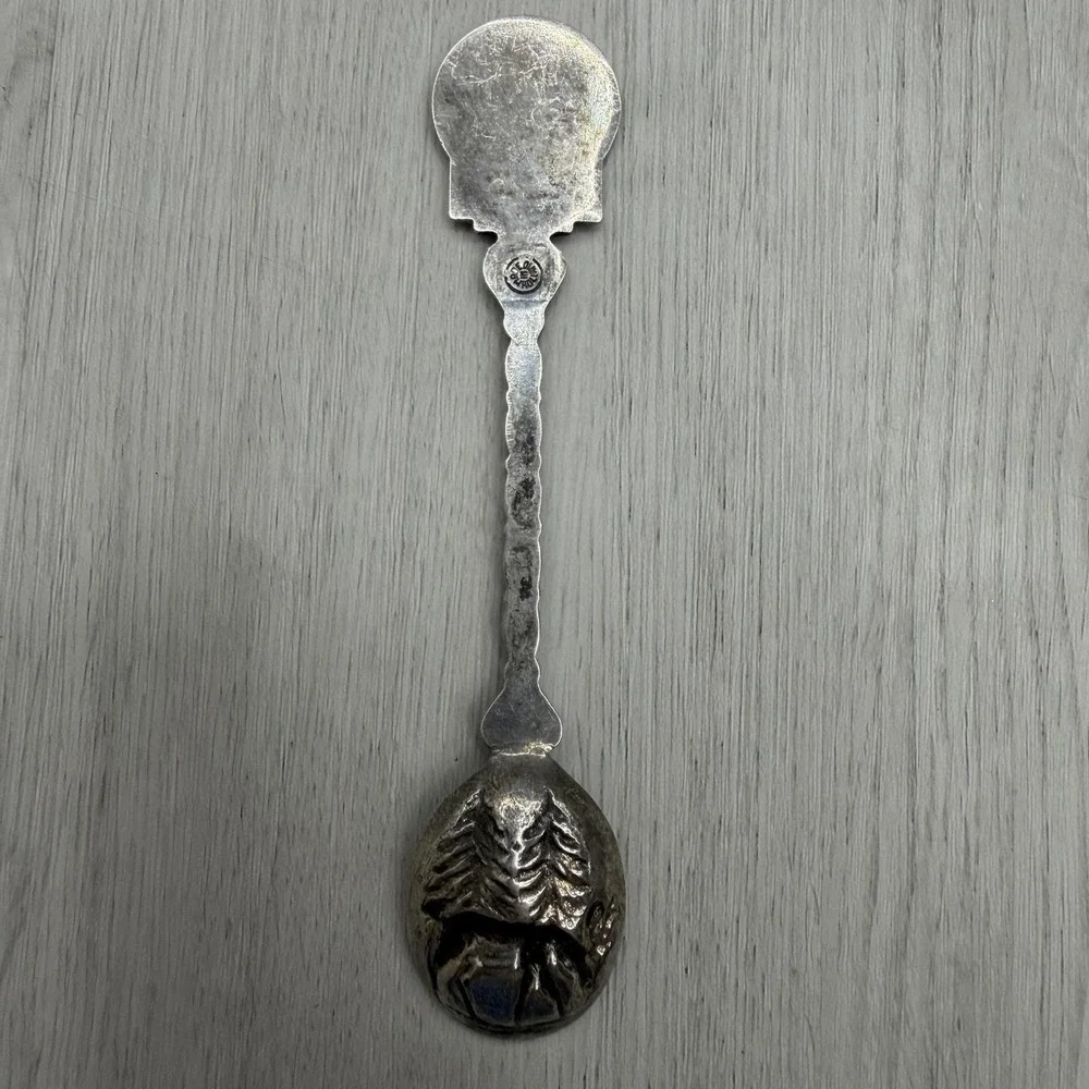 Idaho State Seal Souvenir Spoon Embossed Deer Bowl Vintage EPNS